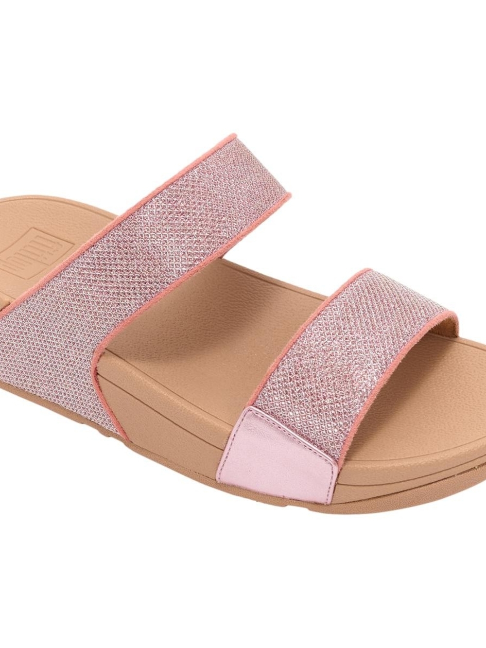 Fitflop Women’s Pink Dual-Strap Slide Sandals